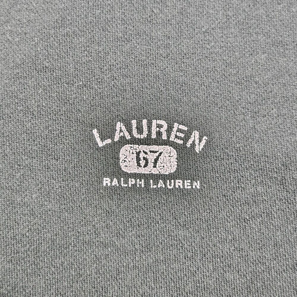 Lauren Ralph Lauren Shirt Women's Large Hunter Green 1/4 Zip Long Sleeve Fleece - Picture 4 of 7